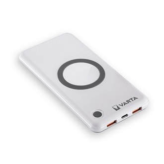 VARTA vésztöltő 2 USB+Type-C aljzat 10000mAh, LED jelzés, EZÜST