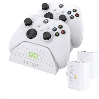 VENOM XBOX Series S/X Kiegészítő Töltő állomás + akkumulátor Fehér, VS2870