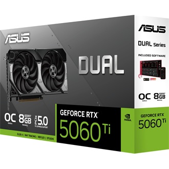 Asus GeForce RTX 5060 Ti Dual OC 8GB GDDR7 128-bit grafikus kártya