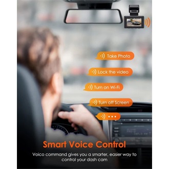 Vantrue Dash Cam - E2 (WiFi+GPS autóskamera első + hátsó, 1944p, HDR, 512GB MicroSD támogatás,veznélküli távirányító)