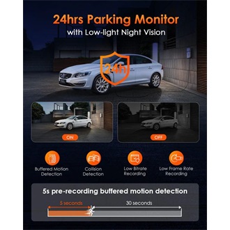 Vantrue Dash Cam - E3 (WiFi+GPS autóskamera első + hátsó+ belső, 1944p+2x1080p, WDR, HDR, 512GB MicroSD támogatás)