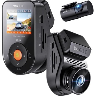 Vantrue Dash Cam - S1 PRO (WiFi+GPS autóskamera első + hátsó, 2.7K + 1080p, HDR, 512GB MicroSD támogatás)