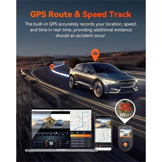 Vantrue Dash Cam - S1 PRO (WiFi+GPS autóskamera első + hátsó, 2.7K + 1080p, HDR, 512GB MicroSD támogatás)