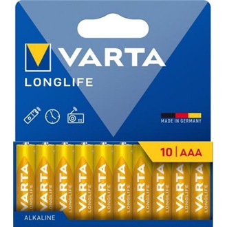 Varta 4103101761 AAA (LR03) alkáli elem 10db (blister)