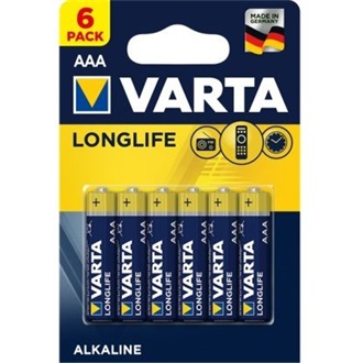 Varta AAA (LR03) alkáli elem 6db