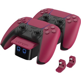 Venom PlayStation 5 Cosmic Red dupla töltőállomás piros