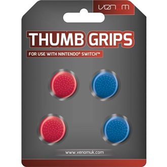 Venom Thumb Grips (4x) Nintendo Switch kontrollerhez piros-kék