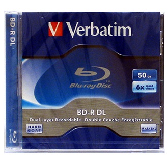 VERBATIM BD-R írható két rétegű Blu-Ray lemez 50GB normál tok
