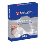 Verbatim Papír CD/DVD boríték, ablakos, öntapadó füllel, fehér (50db)