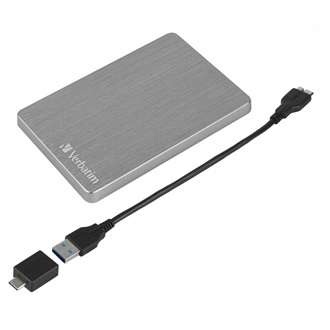 Verbatim Store n Go ALU 1TB USB-A/C 3.2 Gen1 2,5" külső HDD szürke