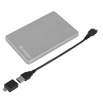 Verbatim Store n Go ALU 2TB USB-A/C 3.2 Gen1 2,5" külső HDD ezüst