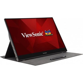 ViewSonic TD1655 Portable 15.6" touchscreen IPS LED hordozható monitor fekete + tok