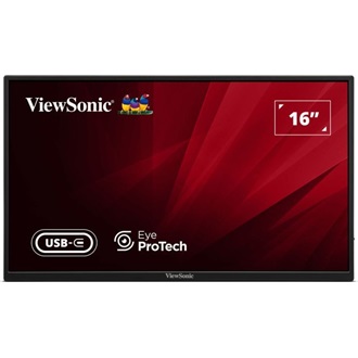 ViewSonic VA1650 15.6" IPS LED hordozható monitor fekete