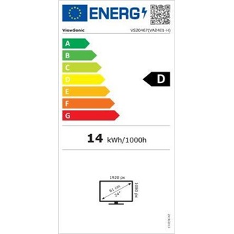 ViewSonic VA24E1-H 23.8" IPS LED monitor fekete 120Hz