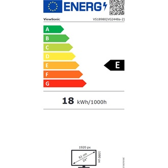 ViewSonic VG2448a-2 23.8" IPS LED monitor fekete