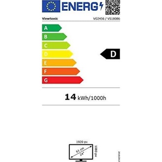 ViewSonic VG2456 23.8" IPS LED monitor fekete