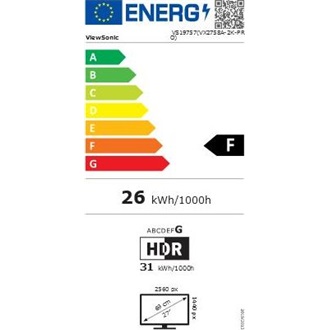 ViewSonic VX2758A-2K-PRO 27" IPS LED gaming monitor fekete 170Hz FreeSync