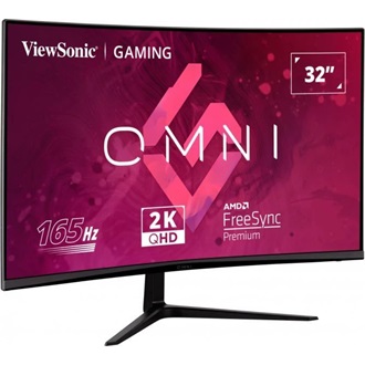 ViewSonic VX3218C-2K 31.5" ívelt VA LED gaming monitor fekete 165Hz FreeSync Premium