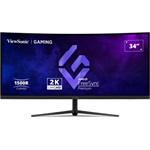 ViewSonic VX3418C-2K 34" ívelt VA LED monitor fekete 180Hz FreeSync Premium