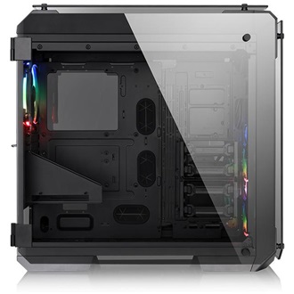 Thermaltake View 71 Tempered Glass RGB Edition táp nélküli ablakos Full Tower számítógépház fekete