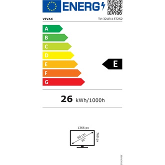 Vivax 32" 32LE115T2S2 HD Ready LED TV