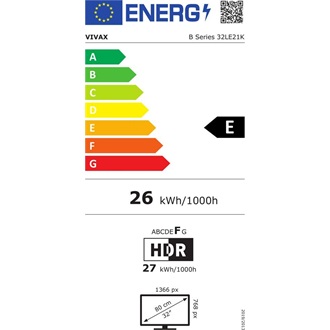 Vivax 32" 32LE21K HD Ready Smart LED TV
