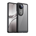 Vivo V50 GIGAPACK Szilikon telefonvédő ütésállóság, átlátszó hátlap, FEKETE