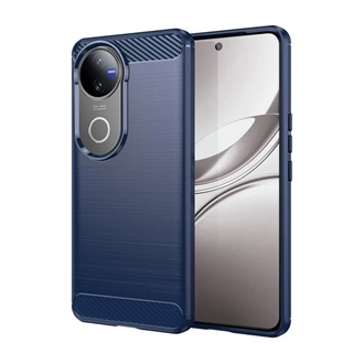 Vivo V50 GIGAPACK Szilikon telefonvédő ütésállóság, karbon minta, SÖTÉTKÉK