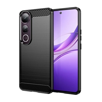 Vivo V50 Lite GIGAPACK Szilikon telefonvédő ütésállóság, karbon minta, FEKETE