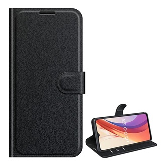 Vivo Y72 5G Gigapack tok álló, bőr hatású FLIP, prémium, FEKETE