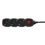 Well IP20 3 Schuko CEE 7 elosztó 3m fekete
