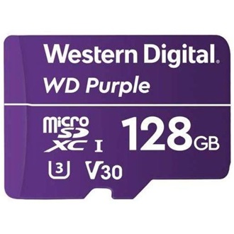 Western Digital 128GB Purple SC QD101 Ultra Endurance microSDXC memóriakártya BOX lila