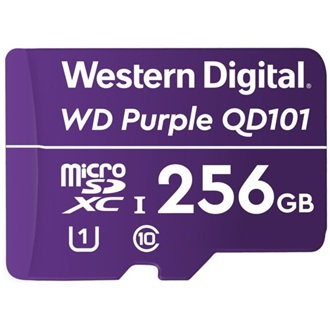 Western Digital 256GB Purple SC QD101 Ultra Endurance microSDXC memóriakártya BOX lila