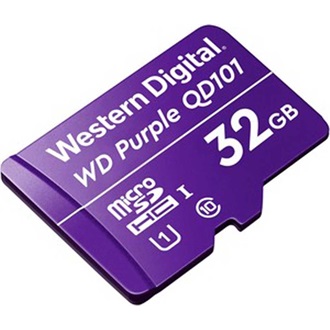 Western Digital 32GB WD Purple SC QD101 Ultra Endurance UHS-1 Class10 U1 microSDHC memóriakártya BOX lila