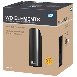 Western Digital Elements Desktop 4TB USB3.0 3,5" külső HDD fekete