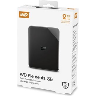 Western Digital Elements SE Portable 2TB USB-A 3.0 2,5" külső HDD fekete