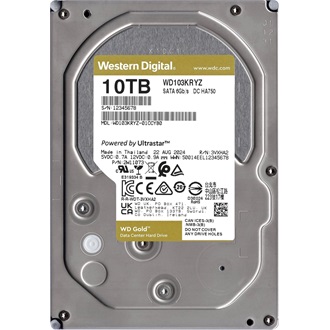 Western Digital Gold 10TB 7200rpm 256MB SATA3 3,5" HDD