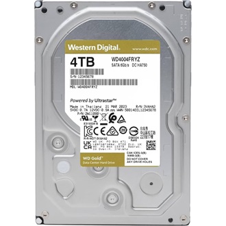 Western Digital Gold 4TB 7200rpm 256MB SATA3 3,5" HDD
