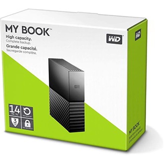 Western Digital My Book 14TB USB3.0 3,5" külső HDD fekete