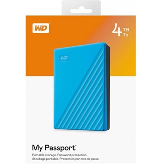 Western Digital My Passport 4TB USB3.2 Gen1 A 2,5" külső HDD kék