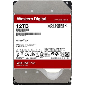 Western Digital Red Plus 12TB 5400rpm 256MB SATA3 3,5" HDD