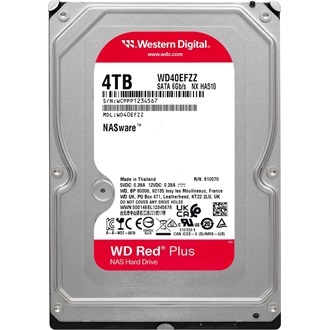 Western Digital Red Plus 4TB 5400rpm 256MB SATA3 3,5" HDD
