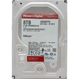 Western Digital Red Plus 8TB 5400rpm 256MB SATA3 3,5" HDD (Recertified!)