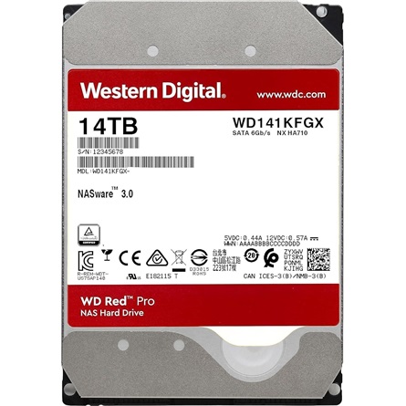 Western Digital Red Pro 14TB 7200rpm 512MB SATA3 3,5" HDD