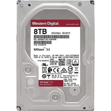 Western Digital Red Pro 8TB 7200rpm 256MB SATA3 3,5" HDD