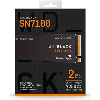 Western Digital WD_BLACK SN7100 2TB PCIe x4 (4.0) M.2 2280 SSD fekete