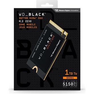 Western Digital WD_BLACK SN770M 1TB PCIe x4 (4.0) M.2 2230 SSD fekete