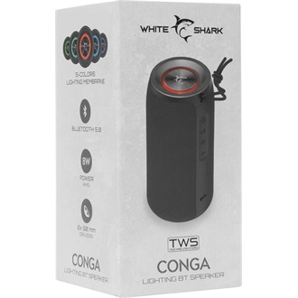 White Shark CONGA 1800mAh 2.0 hangszóró fekete