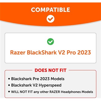 Wicked Cushions Razer Blackshark V2 2023 WC FreeZe Cooling Gel gaming fülpárna fekete
