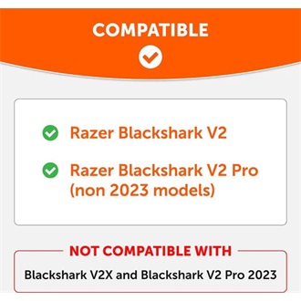 Wicked Cushions Razer Blackshark V2 Pro WC FreeZe Cooling Gel gaming fülpárna fekete